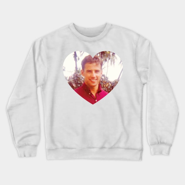 Young Joe Biden Love Crewneck Sweatshirt by aterkaderk